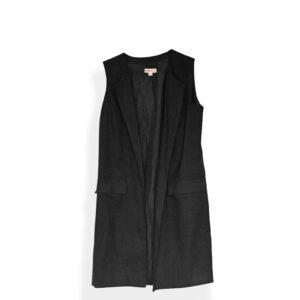 CHALECO NEGRO CON SOLAPA