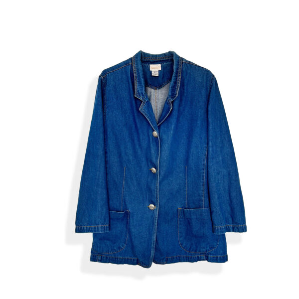 Chaqueta blazer denim azul vintage