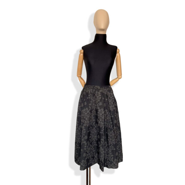 Falda gris flores - Image 2