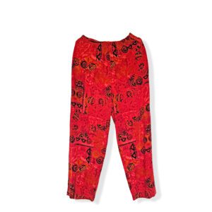 Pantalón rojo fluido