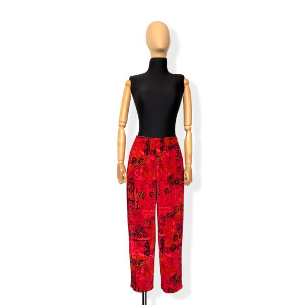 Pantalón rojo fluido - Image 2