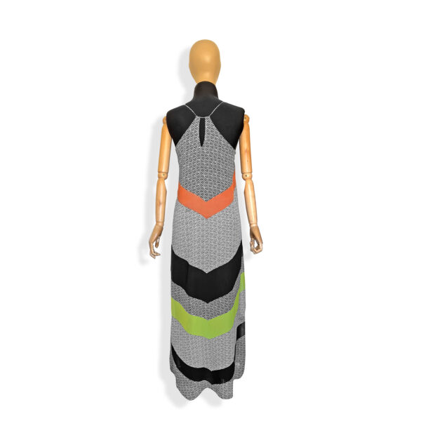 Vestido largo bloques de color - Image 3