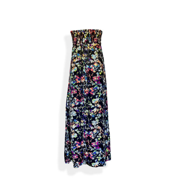Vestido strapless flores coloridas - Image 2