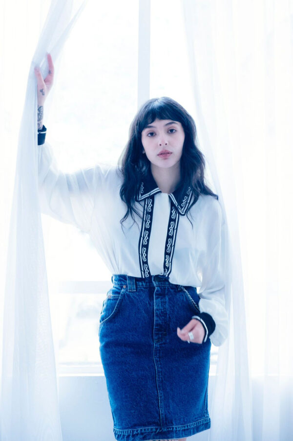 Denim Skirt Azul