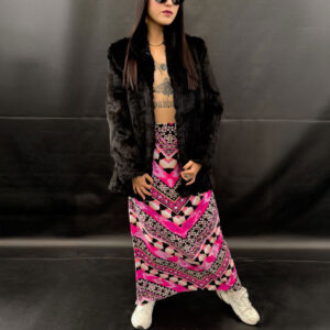 Falda larga Hot Pink