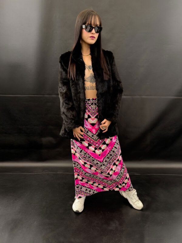 Falda larga Hot Pink