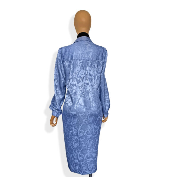 Vestido satinado azul - Image 4